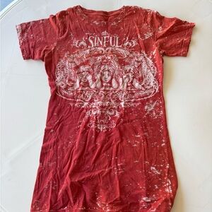 Sinful Bold Red Tee
